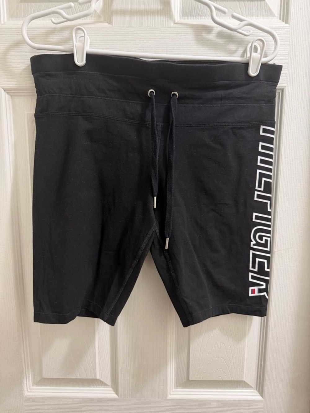 Tommy Hilfiger Black Bike Shorts with Side Logo